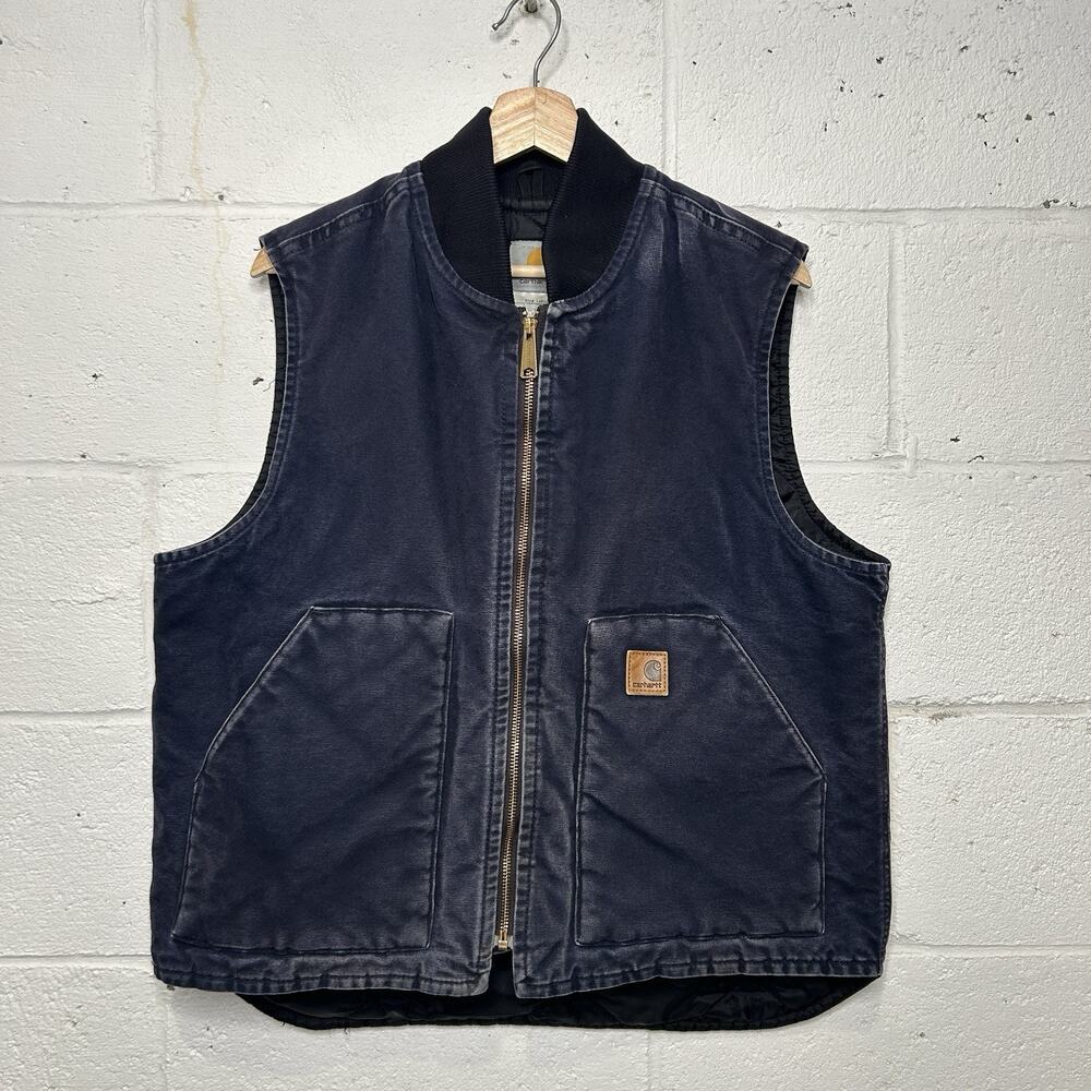 Y2K Carhartt Quilted Artic Vest “Midnight Navy” V02 MDT